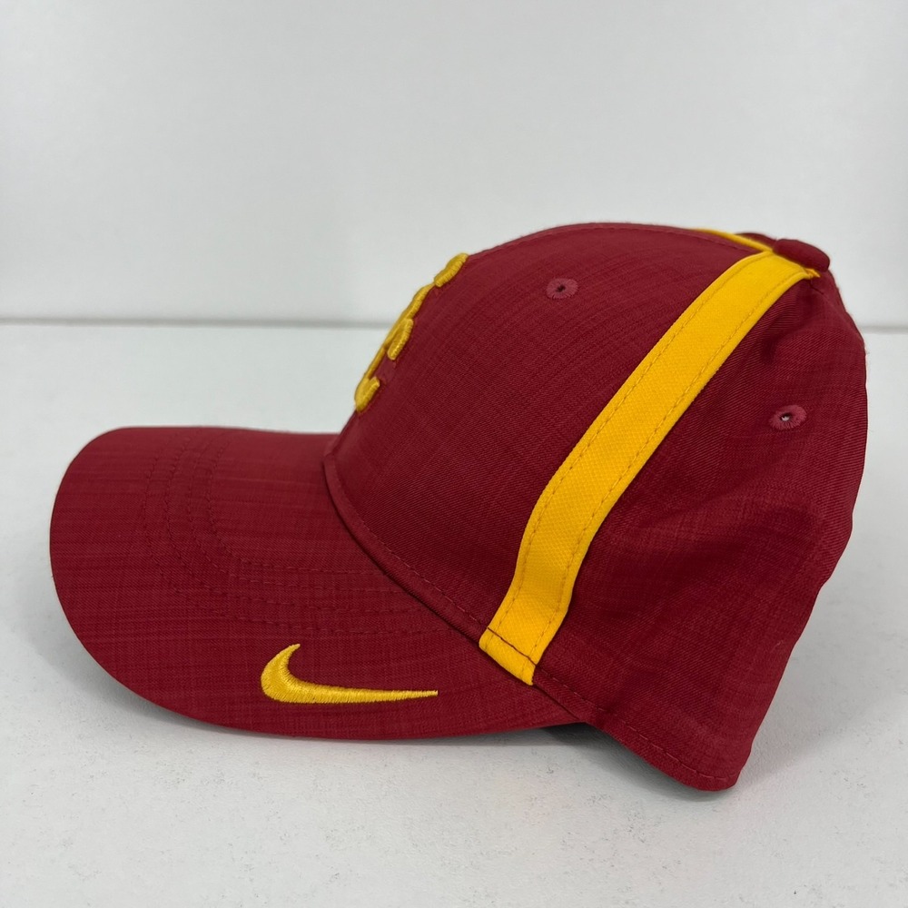 Nike Kids USC Trojans Dri-FIT Classic99 Adjustable Hat Cardinal Red Gold - Picture 2 of 9